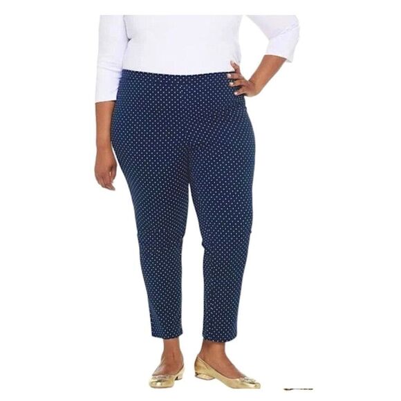 Isaac Mizrahi Pants - Isaac Mizrahi Pants 28W Navy Blue Pull On Ankle NWOT